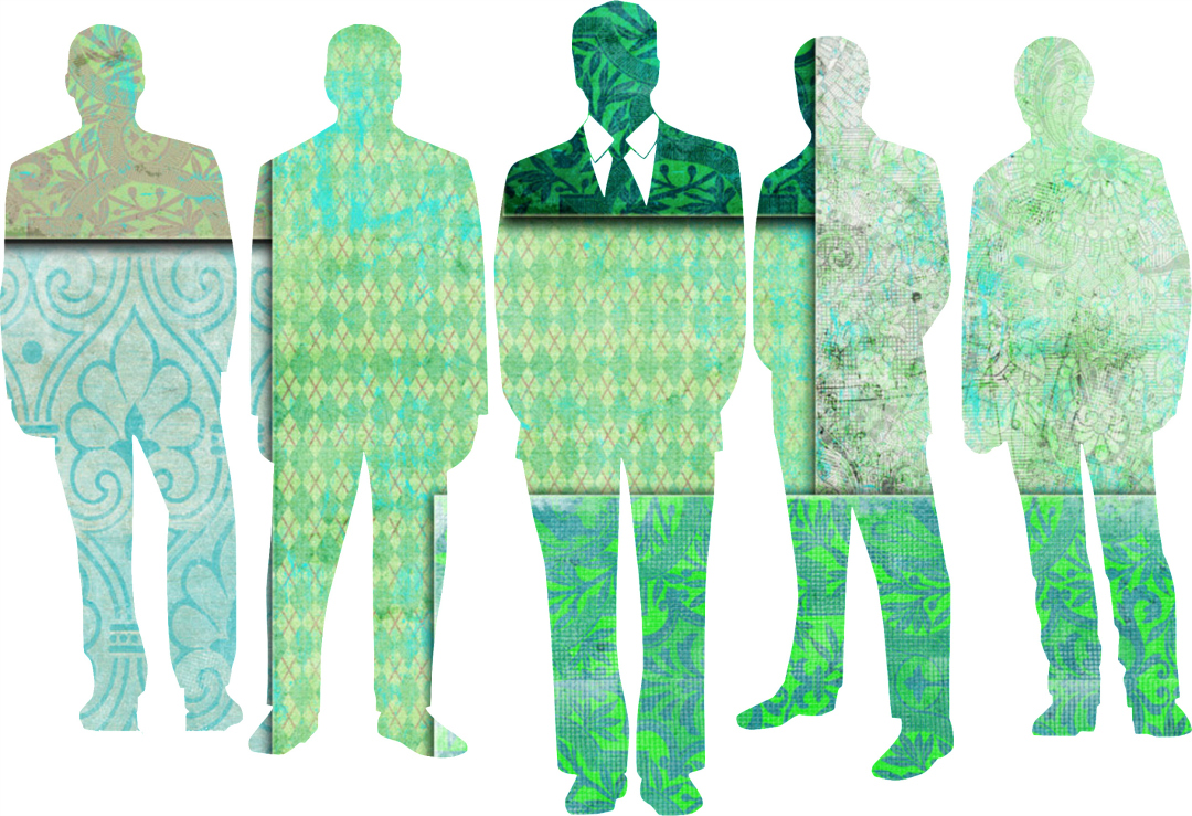 Pattern Portrait Collage Art