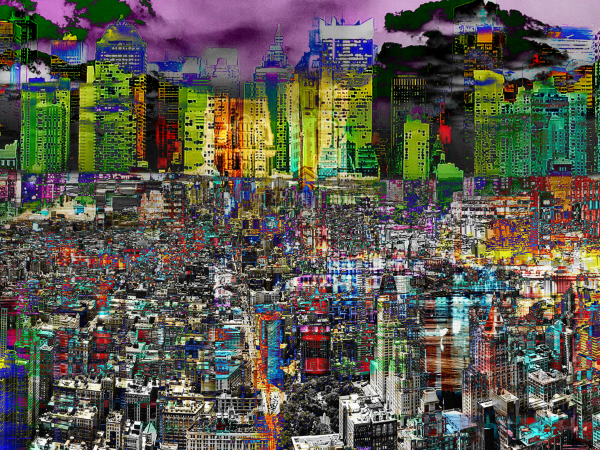 City Art Cityscape City Dawn 