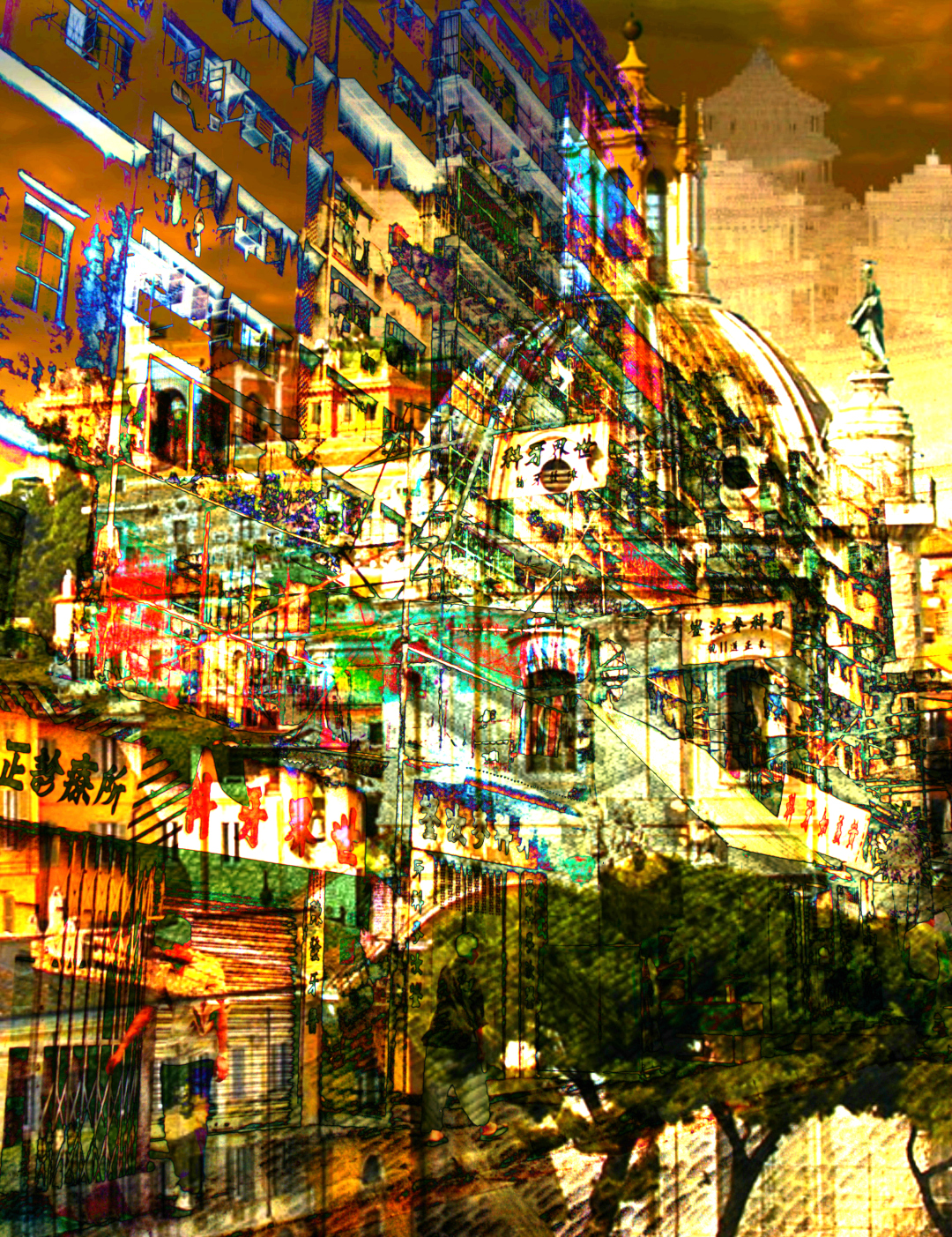 Cityscape Art Kowloon